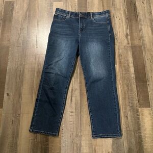 Curve Appeal Tummy Tucking High Rise Comfort Waist Straight Leg Jeans